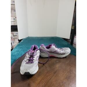 Saucony Cohesion 9 Shoes Size 9 Wide Womens Gray Purple Running Trail S15278-3